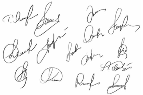 海外の格上げ直筆サインの書き方と作成方法